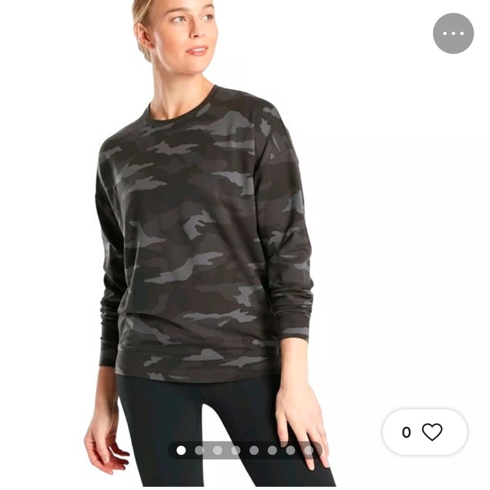Athleta Studio to Street Camo Sweatshirt Small